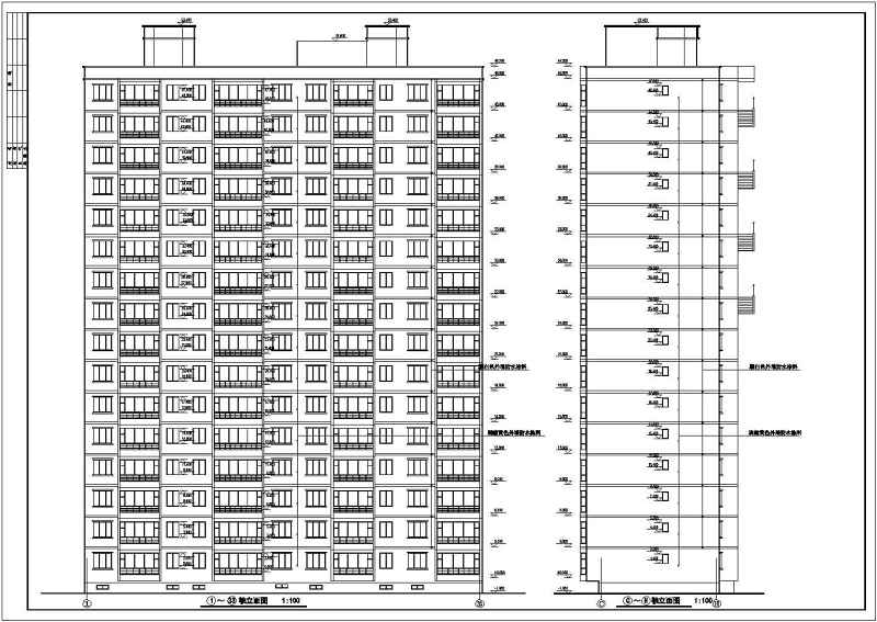 高层住宅<a href=https://www.yitu.cn/su/8159.html target=_blank class=infotextkey>楼</a>建筑<a href=https://www.yitu.cn/su/7590.html target=_blank class=infotextkey>设计</a>全套CAD图