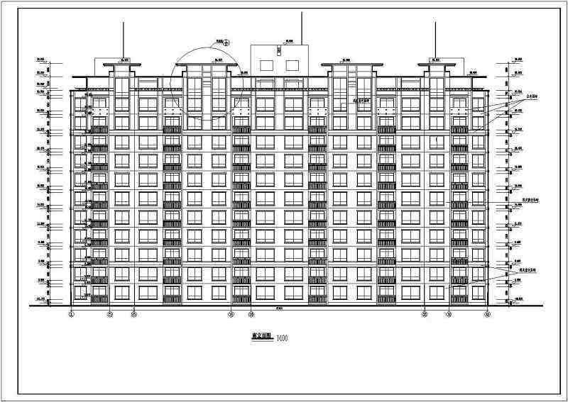 高层住宅楼建筑方案全套CAD图纸