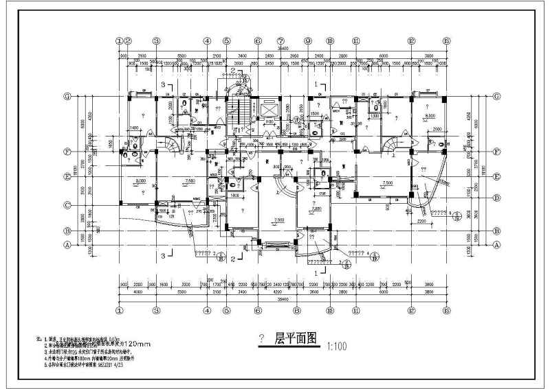 高层住宅<a href=https://www.yitu.cn/su/8159.html target=_blank class=infotextkey>楼</a>建筑<a href=https://www.yitu.cn/su/7590.html target=_blank class=infotextkey>设计</a>全套CAD<a href=https://www.yitu.cn/su/7937.html target=_blank class=infotextkey>图纸</a>