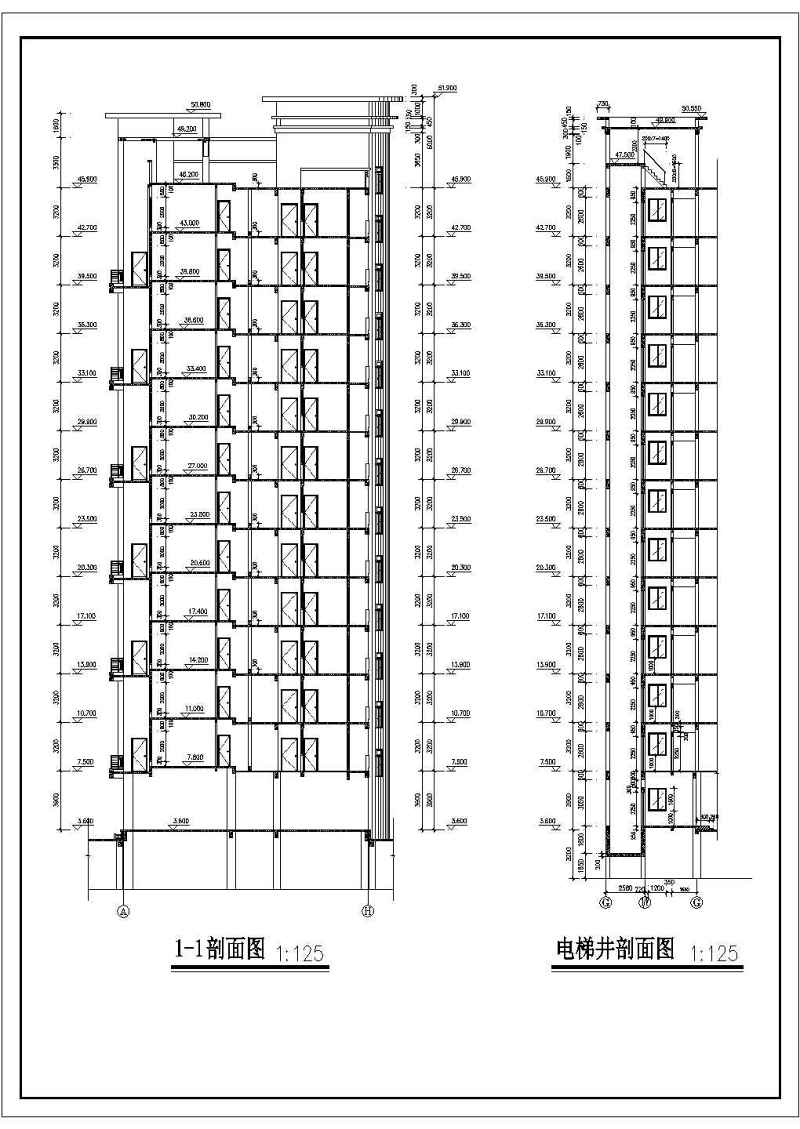 高层住宅<a href=https://www.yitu.cn/su/8159.html target=_blank class=infotextkey>楼</a>建筑<a href=https://www.yitu.cn/su/7590.html target=_blank class=infotextkey>设计</a>全套CAD<a href=https://www.yitu.cn/su/7937.html target=_blank class=infotextkey>图纸</a>