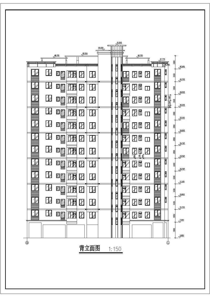 高层住宅<a href=https://www.yitu.cn/su/8159.html target=_blank class=infotextkey>楼</a>建筑<a href=https://www.yitu.cn/su/7590.html target=_blank class=infotextkey>设计</a>全套CAD<a href=https://www.yitu.cn/su/7937.html target=_blank class=infotextkey>图纸</a>