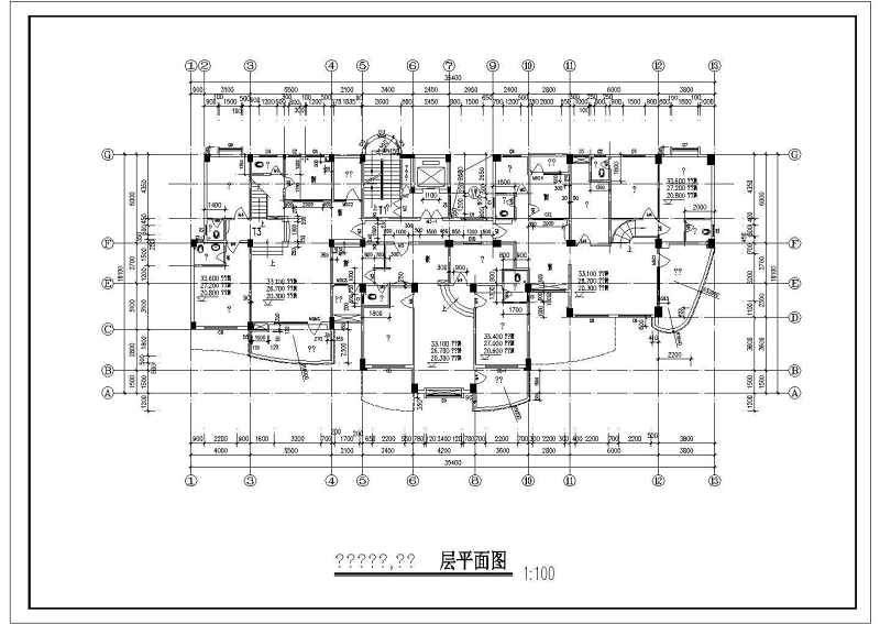 高层住宅<a href=https://www.yitu.cn/su/8159.html target=_blank class=infotextkey>楼</a>建筑<a href=https://www.yitu.cn/su/7590.html target=_blank class=infotextkey>设计</a>全套CAD<a href=https://www.yitu.cn/su/7937.html target=_blank class=infotextkey>图纸</a>