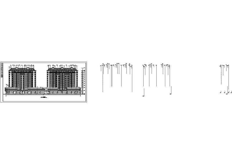 高层住宅建筑<a href=https://www.yitu.cn/su/7590.html target=_blank class=infotextkey>设计</a>方案全套CAD<a href=https://www.yitu.cn/su/7937.html target=_blank class=infotextkey>图纸</a>