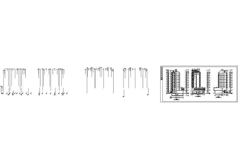 高层住宅建筑<a href=https://www.yitu.cn/su/7590.html target=_blank class=infotextkey>设计</a>方案全套CAD<a href=https://www.yitu.cn/su/7937.html target=_blank class=infotextkey>图纸</a>