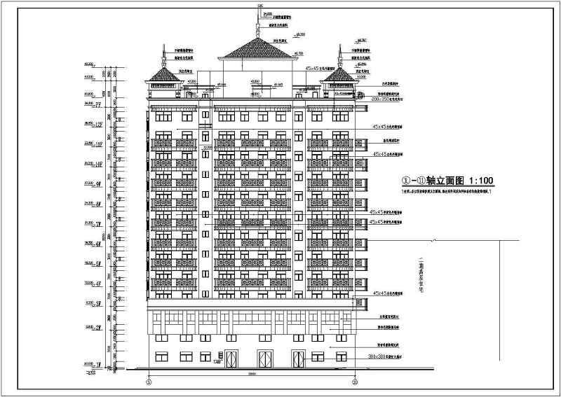 高层住宅建筑施工全套CAD图