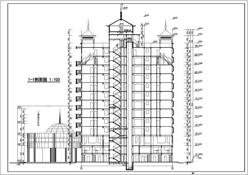 高层住宅建筑施工全套CAD图