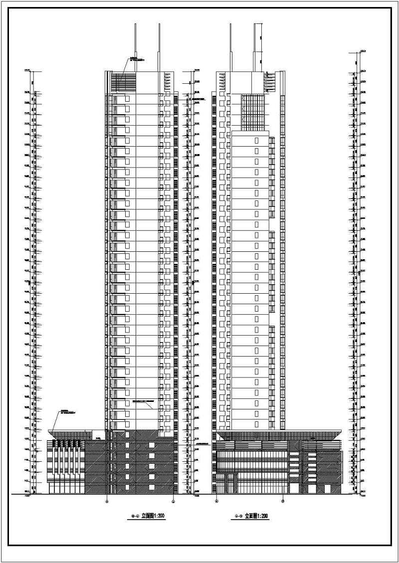 高层层住宅<a href=https://www.yitu.cn/su/8159.html target=_blank class=infotextkey>楼</a>建筑<a href=https://www.yitu.cn/su/7590.html target=_blank class=infotextkey>设计</a>方案全套CAD<a href=https://www.yitu.cn/su/7937.html target=_blank class=infotextkey>图纸</a>