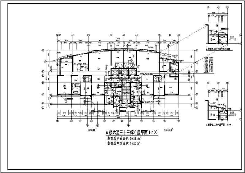 高层层住宅<a href=https://www.yitu.cn/su/8159.html target=_blank class=infotextkey>楼</a>建筑<a href=https://www.yitu.cn/su/7590.html target=_blank class=infotextkey>设计</a>方案全套CAD<a href=https://www.yitu.cn/su/7937.html target=_blank class=infotextkey>图纸</a>