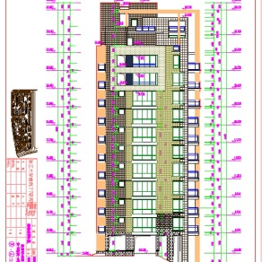小高层住宅楼建筑设计施工CAD图纸