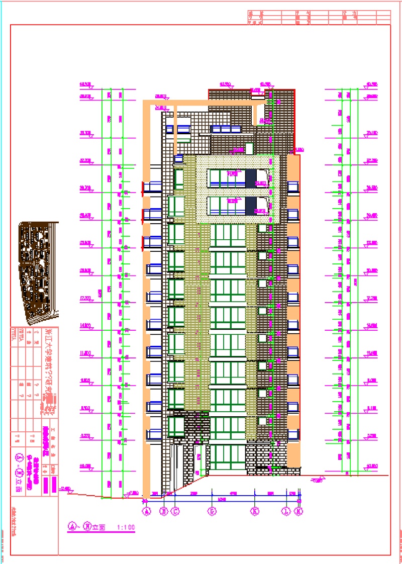 小高层住宅<a href=https://www.yitu.cn/su/8159.html target=_blank class=infotextkey>楼</a>建筑<a href=https://www.yitu.cn/su/7590.html target=_blank class=infotextkey>设计</a>施工CAD<a href=https://www.yitu.cn/su/7937.html target=_blank class=infotextkey>图纸</a>