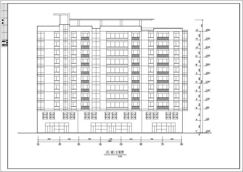 板式小高层建筑方案<a href=https://www.yitu.cn/su/7590.html target=_blank class=infotextkey>设计</a>全套CAD<a href=https://www.yitu.cn/su/7937.html target=_blank class=infotextkey>图纸</a>