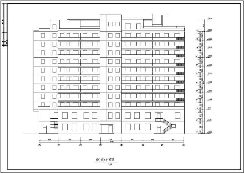 板式小高层建筑方案<a href=https://www.yitu.cn/su/7590.html target=_blank class=infotextkey>设计</a>全套CAD<a href=https://www.yitu.cn/su/7937.html target=_blank class=infotextkey>图纸</a>