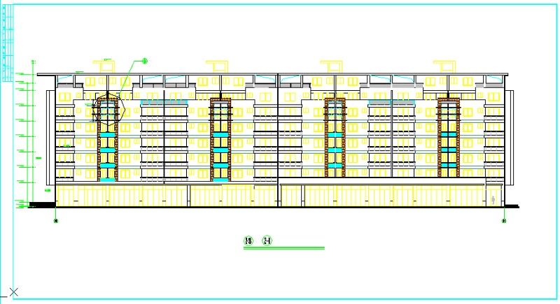 某小高层建筑全套<a href=https://www.yitu.cn/su/7590.html target=_blank class=infotextkey>设计</a>CAD施工图