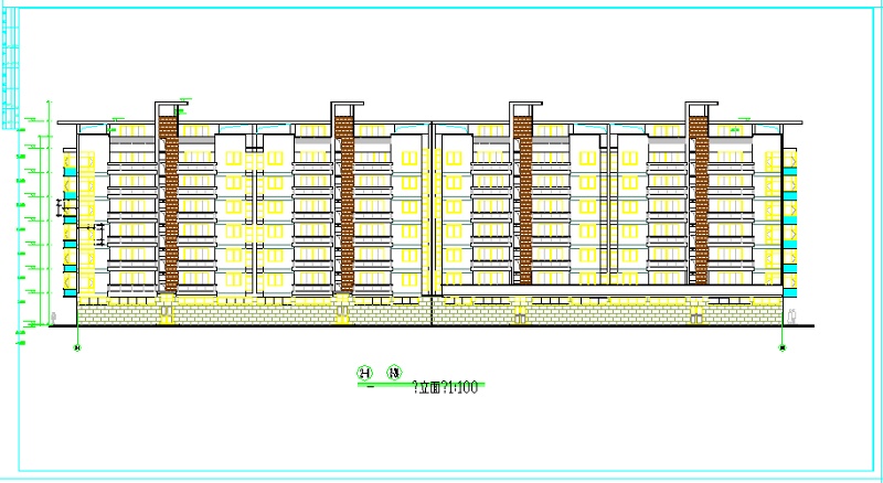 某小高层建筑全套<a href=https://www.yitu.cn/su/7590.html target=_blank class=infotextkey>设计</a>CAD施工图