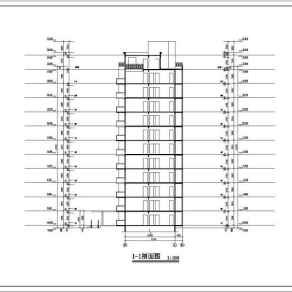 秀枫山庄20栋小高层建筑CAD设计施工图