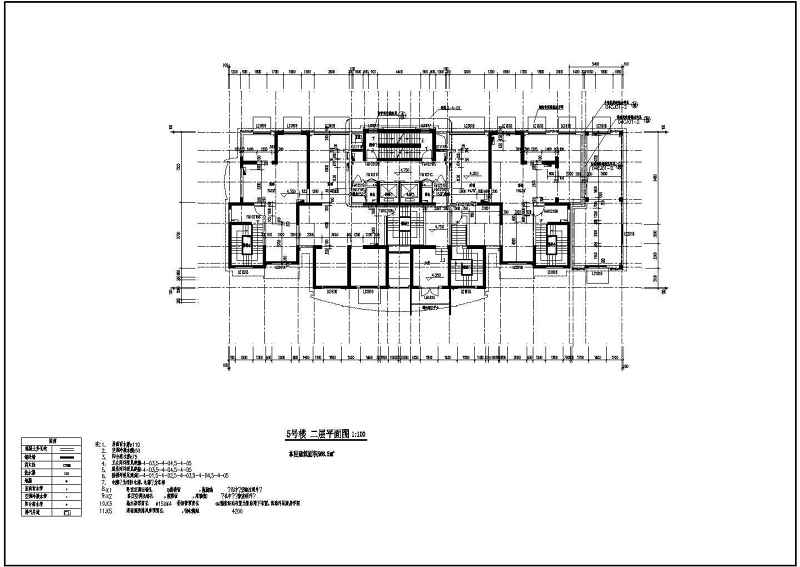 某高层住宅<a href=https://www.yitu.cn/su/8159.html target=_blank class=infotextkey>楼</a>建筑施工全套CAD图