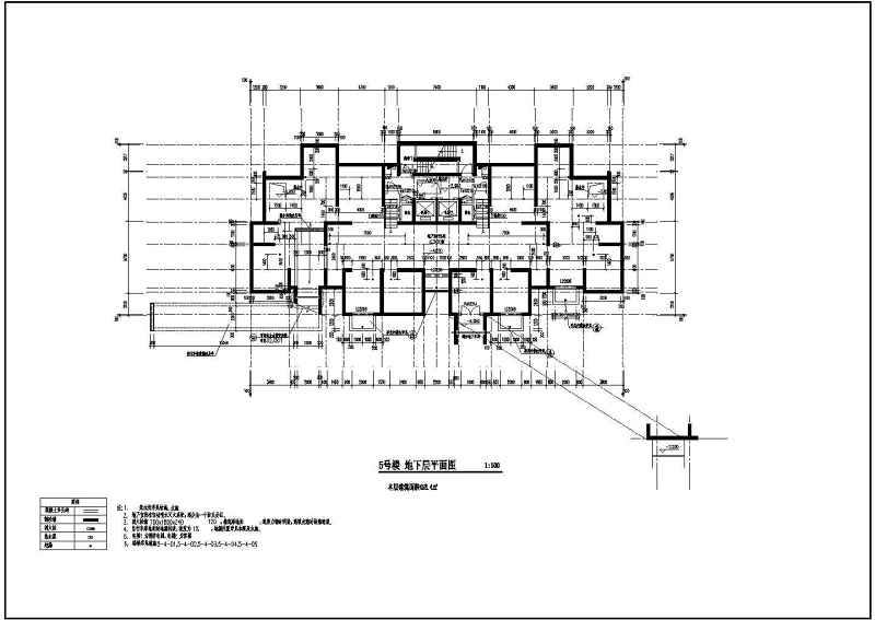 某高层住宅<a href=https://www.yitu.cn/su/8159.html target=_blank class=infotextkey>楼</a>建筑施工全套CAD图