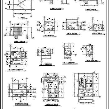 某框架结构商住楼设计cad全套建施图带效果图