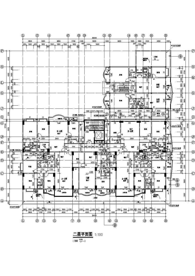 小高层商住<a href=https://www.yitu.cn/su/8159.html target=_blank class=infotextkey>楼</a>建筑<a href=https://www.yitu.cn/su/7590.html target=_blank class=infotextkey>设计</a>CAD施工图