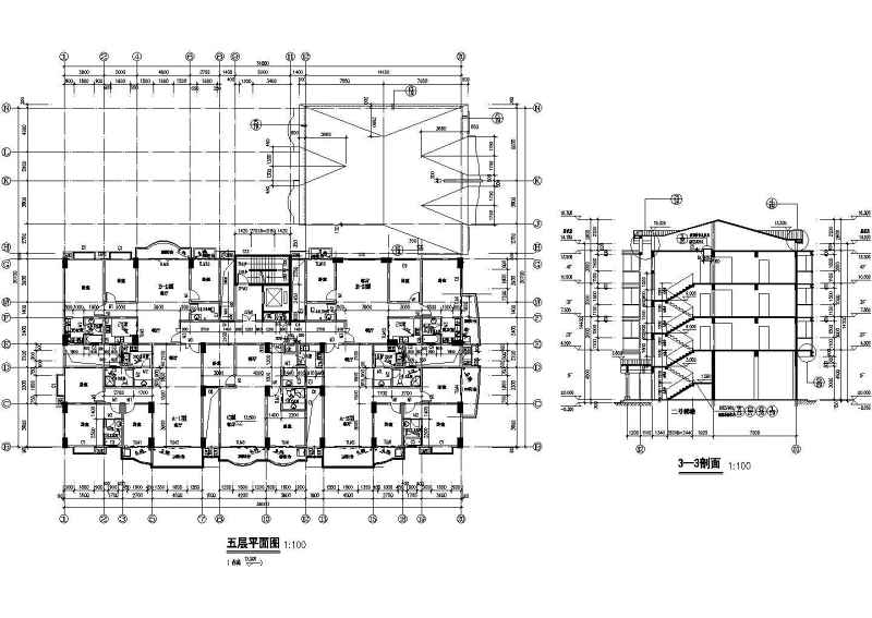 小高层商住<a href=https://www.yitu.cn/su/8159.html target=_blank class=infotextkey>楼</a>建筑<a href=https://www.yitu.cn/su/7590.html target=_blank class=infotextkey>设计</a>CAD施工图