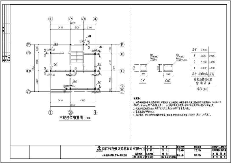 某<a href=https://www.yitu.cn/su/7989.html target=_blank class=infotextkey>小型</a>农村三层带露台别墅全套建筑结构图附效果图