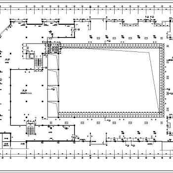 某三层框架结构农贸市场楼设计cad全套建施图