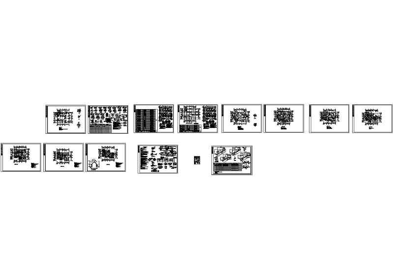 某两层半<a href=https://www.yitu.cn/su/8193.html target=_blank class=infotextkey>小别墅</a>全套建筑结构施工图带效果图