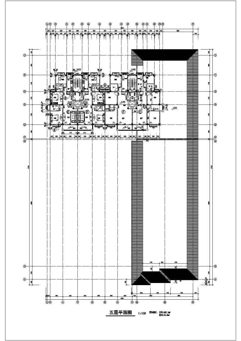 沿街小高层平立剖面建筑<a href=https://www.yitu.cn/su/7590.html target=_blank class=infotextkey>设计</a>CAD施工图