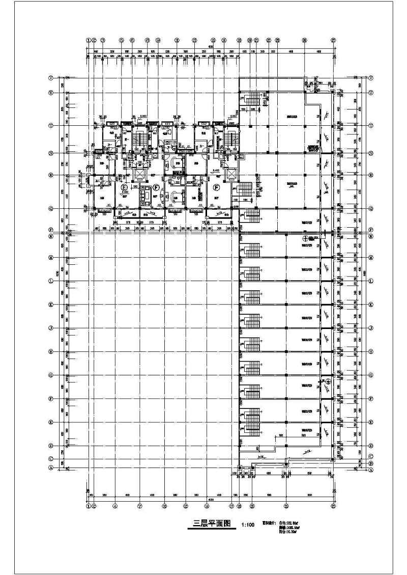 沿街小高层平立剖面建筑<a href=https://www.yitu.cn/su/7590.html target=_blank class=infotextkey>设计</a>CAD施工图