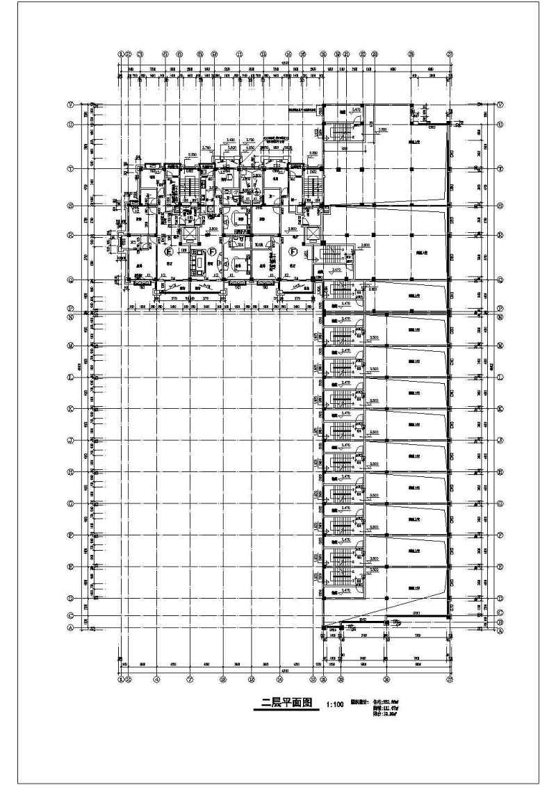 沿街小高层平立剖面建筑<a href=https://www.yitu.cn/su/7590.html target=_blank class=infotextkey>设计</a>CAD施工图