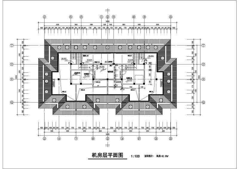 沿街小高层平立剖面建筑<a href=https://www.yitu.cn/su/7590.html target=_blank class=infotextkey>设计</a>CAD施工图