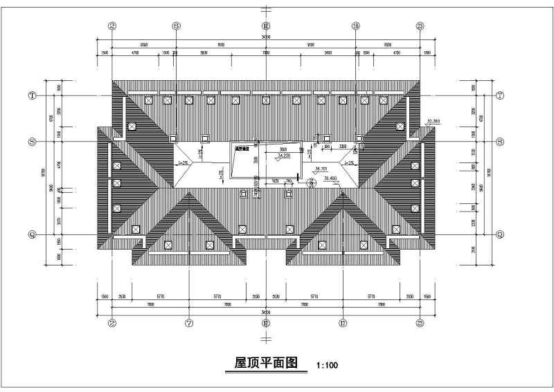 沿街小高层平立剖面建筑<a href=https://www.yitu.cn/su/7590.html target=_blank class=infotextkey>设计</a>CAD施工图