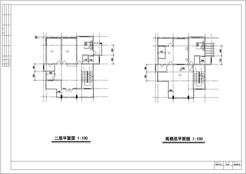 某别墅全套建筑结构施工图附效果图