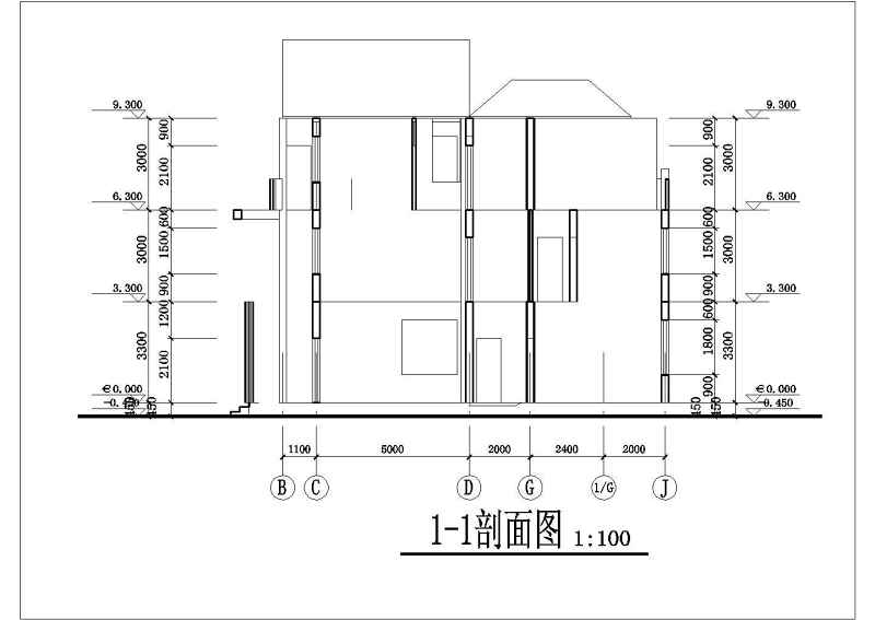 某三层混合结构别墅全套建筑结构施工图附效果图