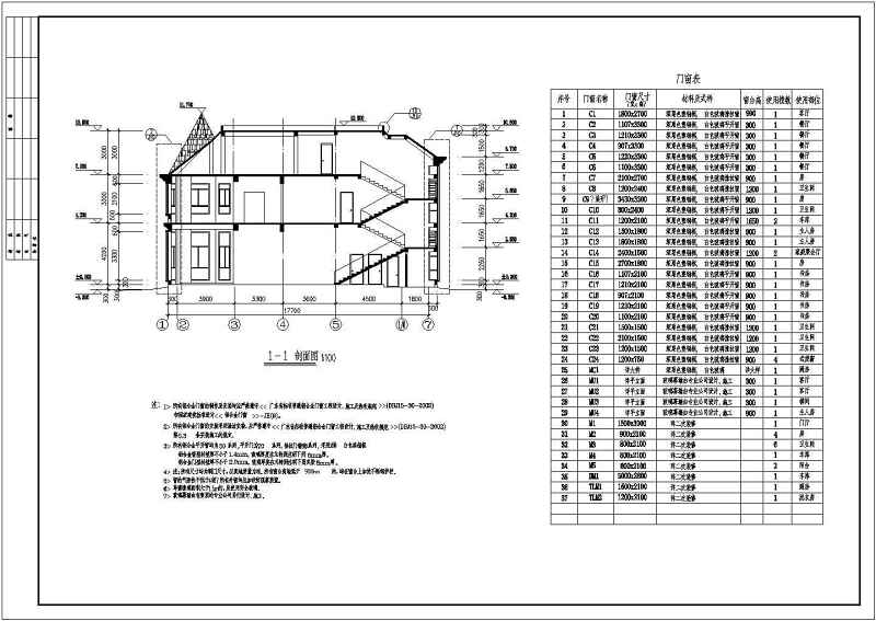 某经典别墅全套建筑结构施工图附效果图