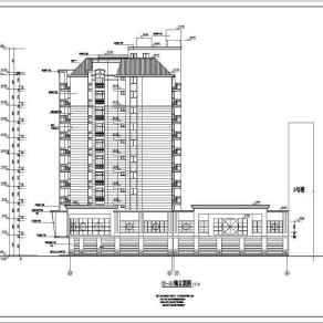 某高层住宅楼建筑设计CAD施工全套图