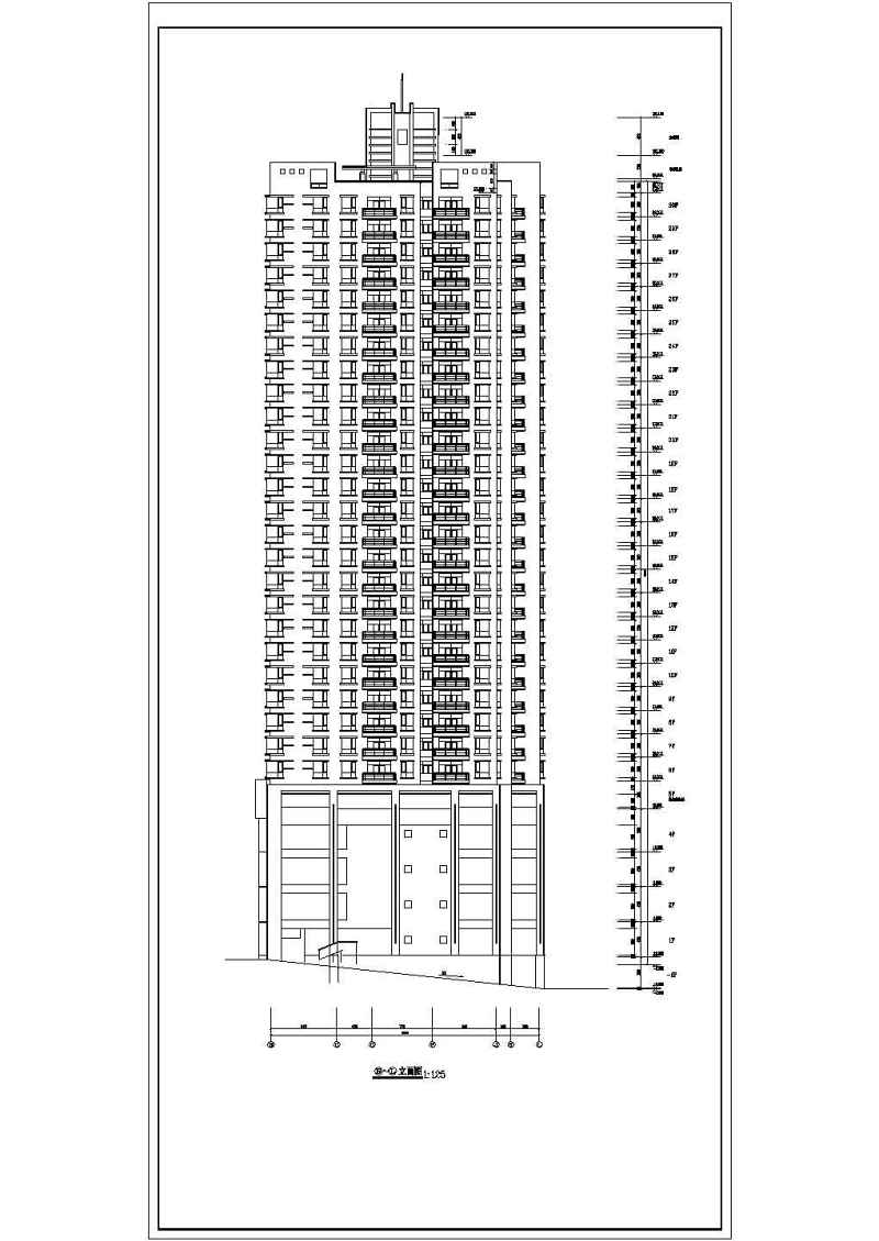 南方某高层住宅建筑施工<a href=https://www.yitu.cn/su/7590.html target=_blank class=infotextkey>设计</a>CAD<a href=https://www.yitu.cn/su/7937.html target=_blank class=infotextkey>图纸</a>