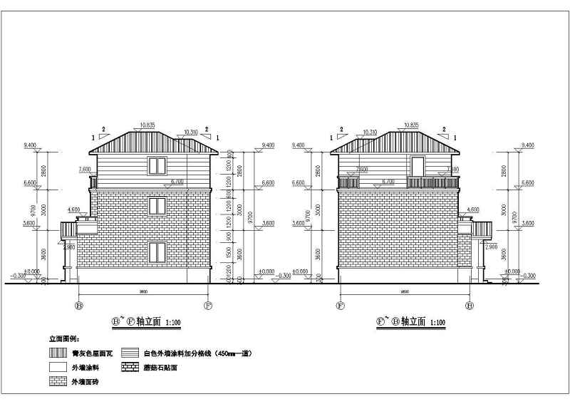 某<a href=https://www.yitu.cn/su/7989.html target=_blank class=infotextkey>小型</a>农村三层别墅<a href=https://www.yitu.cn/su/7590.html target=_blank class=infotextkey>设计</a>建筑cad图（含效果图）