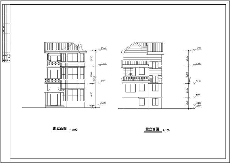 某<a href=https://www.yitu.cn/su/7872.html target=_blank class=infotextkey>地</a>三层别墅建筑<a href=https://www.yitu.cn/su/7590.html target=_blank class=infotextkey>设计</a>cad图（含效果图）