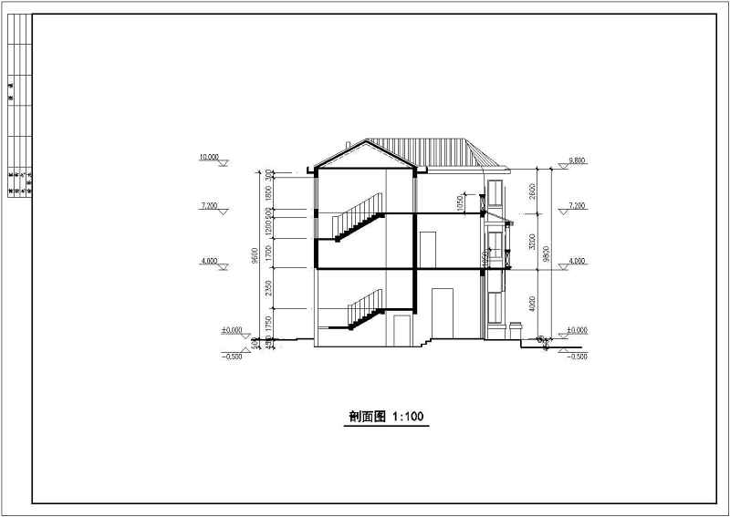 某<a href=https://www.yitu.cn/su/7872.html target=_blank class=infotextkey>地</a>三层别墅建筑<a href=https://www.yitu.cn/su/7590.html target=_blank class=infotextkey>设计</a>cad图（含效果图）