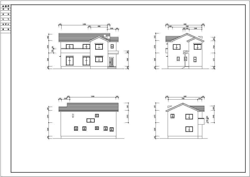 某<a href=https://www.yitu.cn/su/7872.html target=_blank class=infotextkey>地</a>三层别墅建筑<a href=https://www.yitu.cn/su/7590.html target=_blank class=infotextkey>设计</a>cad图（含效果图）