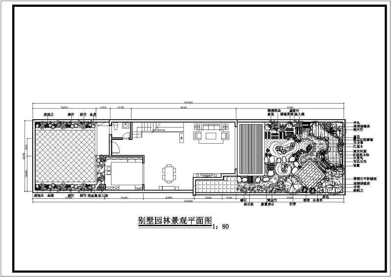 某别墅园林景观规划<a href=https://www.yitu.cn/su/7590.html target=_blank class=infotextkey>设计</a>总<a href=https://www.yitu.cn/su/7392.html target=_blank class=infotextkey>平面</a><a href=https://www.yitu.cn/su/7937.html target=_blank class=infotextkey>图纸</a>