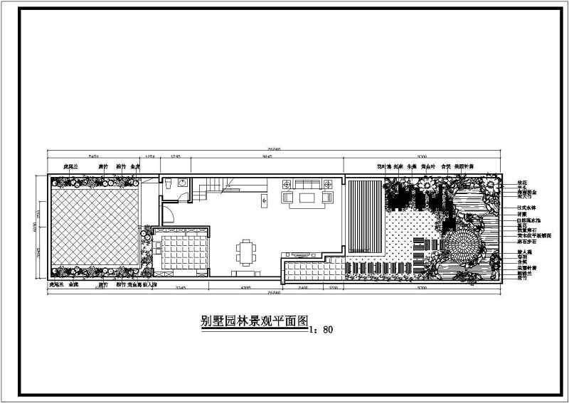 某别墅园林景观规划<a href=https://www.yitu.cn/su/7590.html target=_blank class=infotextkey>设计</a>总<a href=https://www.yitu.cn/su/7392.html target=_blank class=infotextkey>平面</a><a href=https://www.yitu.cn/su/7937.html target=_blank class=infotextkey>图纸</a>