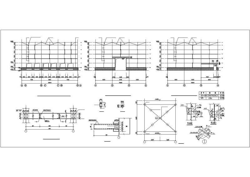 某18米跨<a href=https://www.yitu.cn/su/7989.html target=_blank class=infotextkey>小型</a>门式刚架(<a href=https://www.yitu.cn/su/7102.html target=_blank class=infotextkey>吊车</a>)厂房施工图