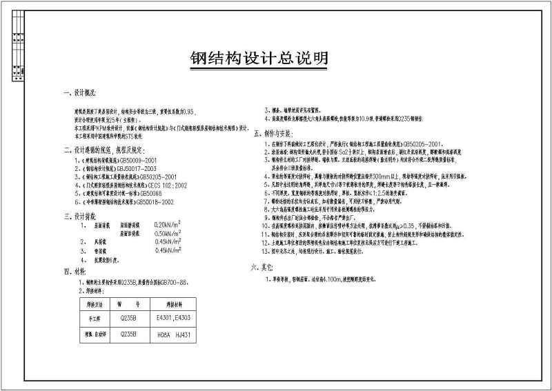 某单跨轻钢门式刚架钢棚<a href=https://www.yitu.cn/su/7590.html target=_blank class=infotextkey>设计</a>施工图