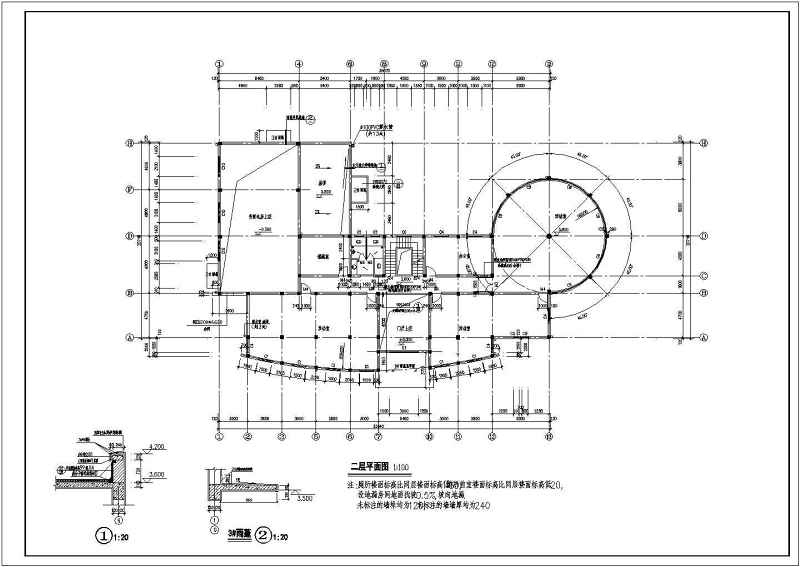 上海会所全套建筑<a href=https://www.yitu.cn/su/7590.html target=_blank class=infotextkey>设计</a>CAD施工图