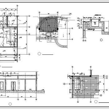 上海会所建筑设计全套施工CAD图