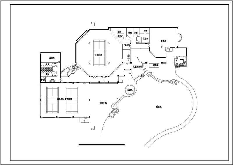 大型豪华会所建筑<a href=https://www.yitu.cn/su/7590.html target=_blank class=infotextkey>设计</a>CAD<a href=https://www.yitu.cn/su/7937.html target=_blank class=infotextkey>图纸</a>