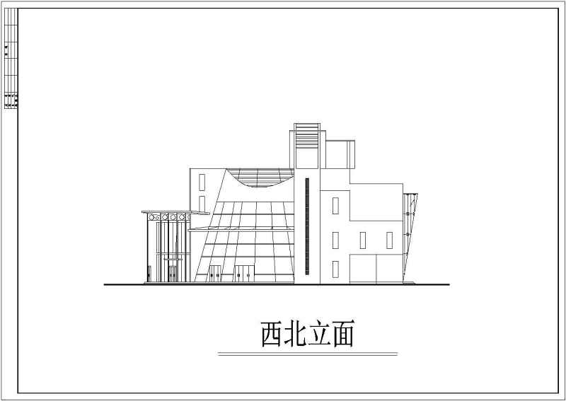 现代会所建筑<a href=https://www.yitu.cn/su/7590.html target=_blank class=infotextkey>设计</a>CAD<a href=https://www.yitu.cn/su/7937.html target=_blank class=infotextkey>图纸</a>