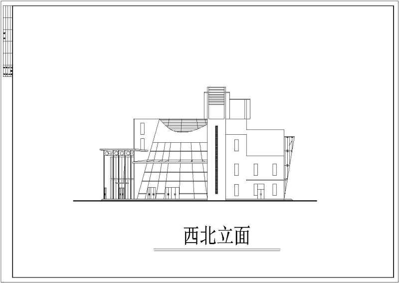 现代会所建筑<a href=https://www.yitu.cn/su/7590.html target=_blank class=infotextkey>设计</a>CAD<a href=https://www.yitu.cn/su/7937.html target=_blank class=infotextkey>图纸</a>